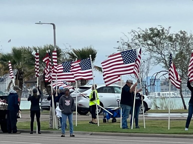 11/9/24 Flags for Heroes Installation